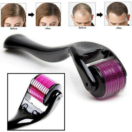 3 in 1 combo deal 1 Derma Roller (0.5mm) , Silicone Scalp Massage Brush , Oil Bottle