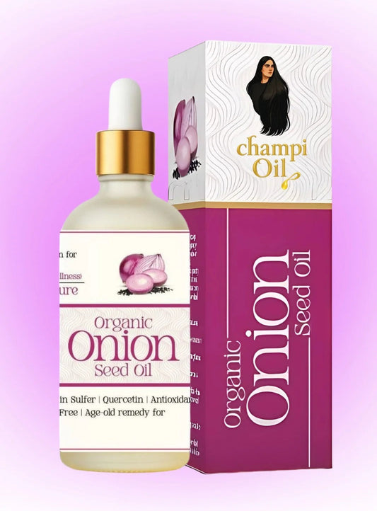 Organic Onion Oil 50ml – 100% Pure Cold-Pressed Hair Oil for Hair Growth, Dandruff Control & Shiny, Strong Hair