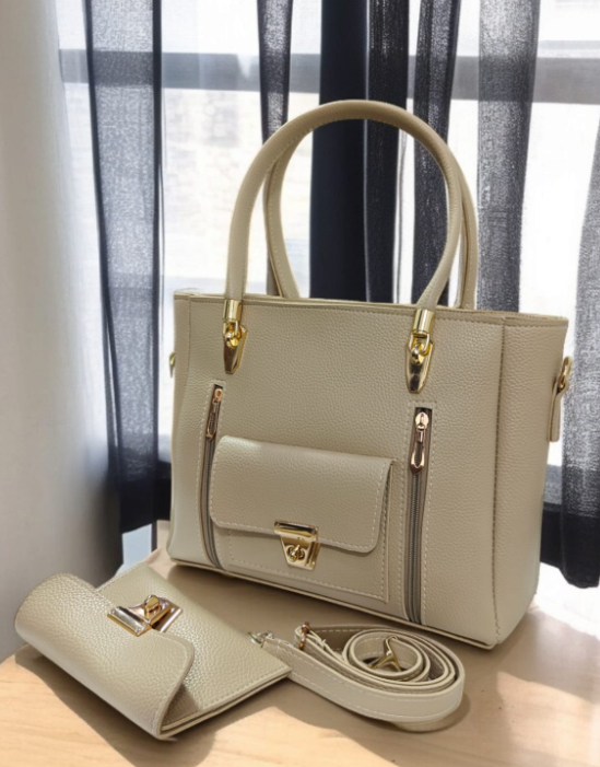 Divine double zipper 2 piece Handbag