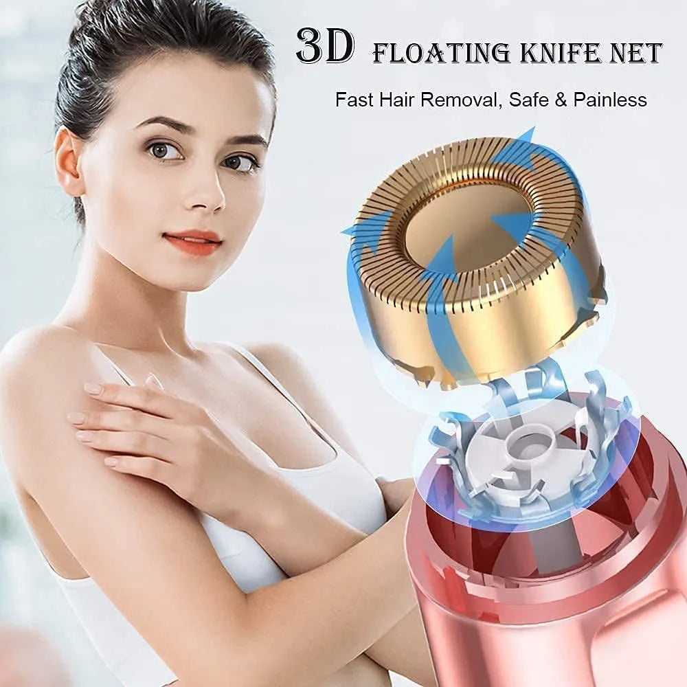 2 in 1 Rainbow Hair Remover Trimmer for Women (USB Charging)